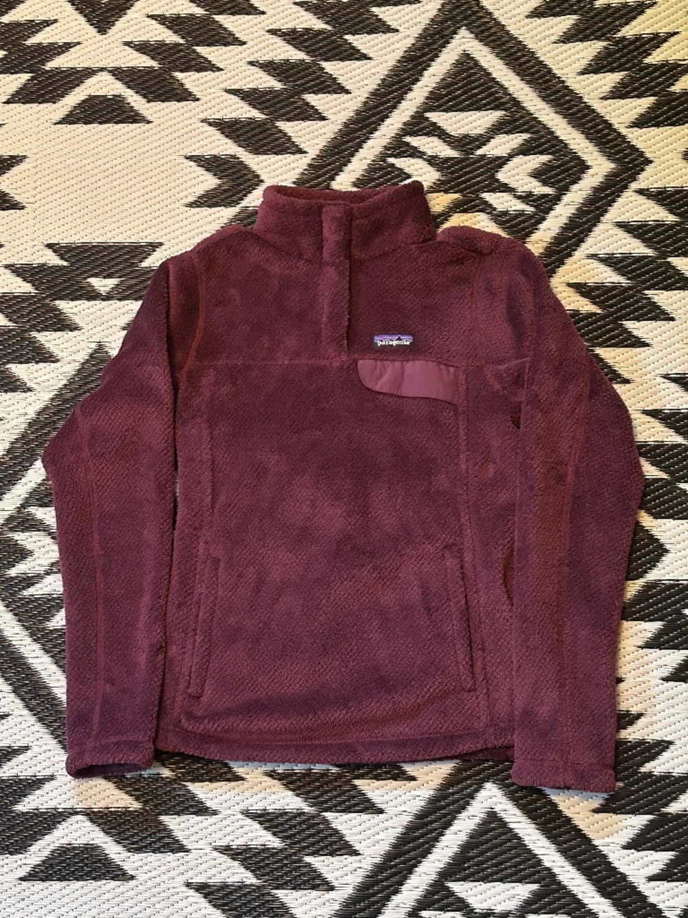 Patagonia Fleece Polartec Quarter Snap Button Sweater